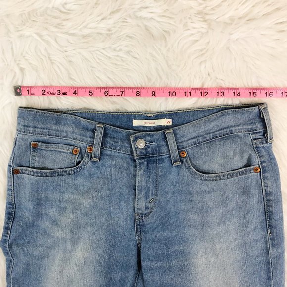 LEVI'S New Boyfriend Light Wash Jeans in Rolling Blues 27 - Picture 5 of 16
